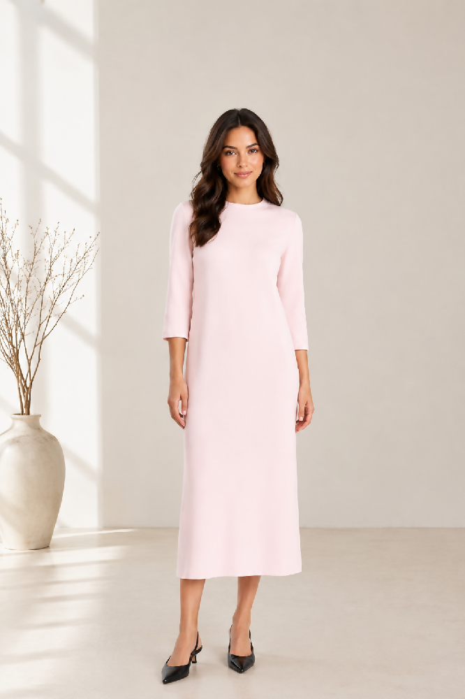 Feminies Damen Midi Kleid