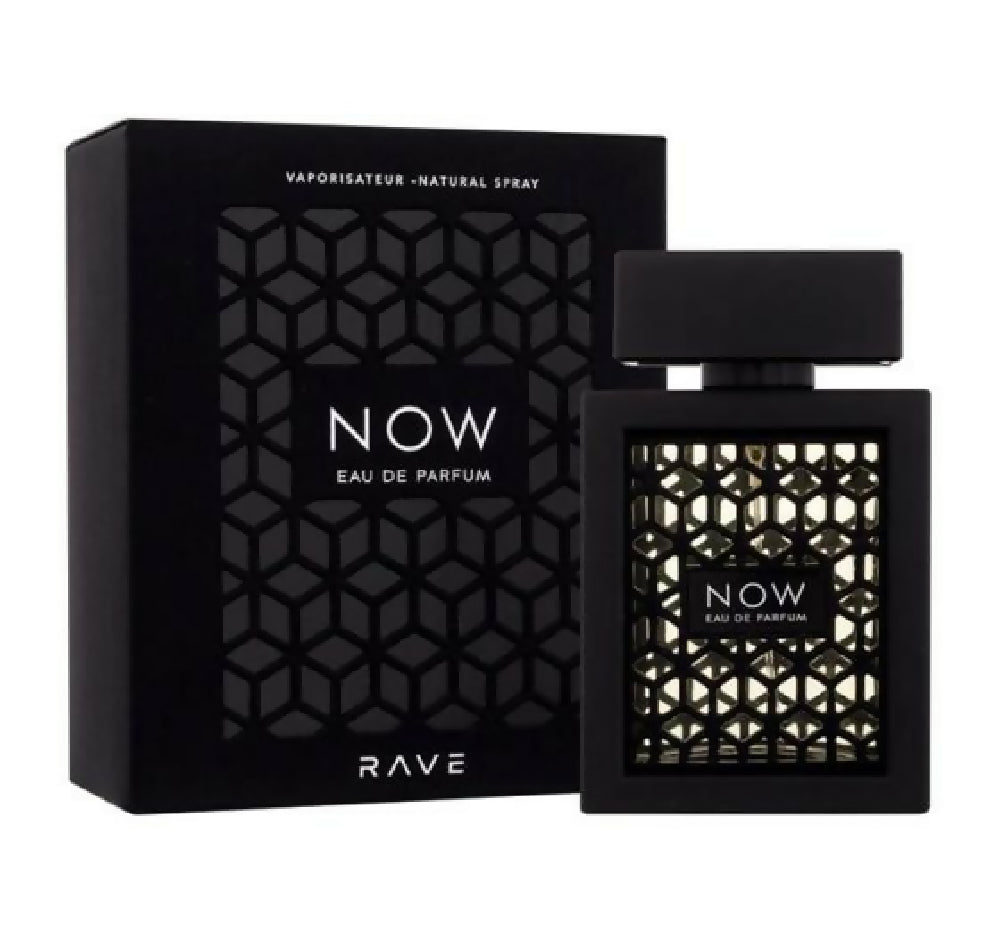 Lattafa Rave Now Herren Eau de Parfum orientalisch-holziges Duft-Spray Parfüm 100ml Schwarz