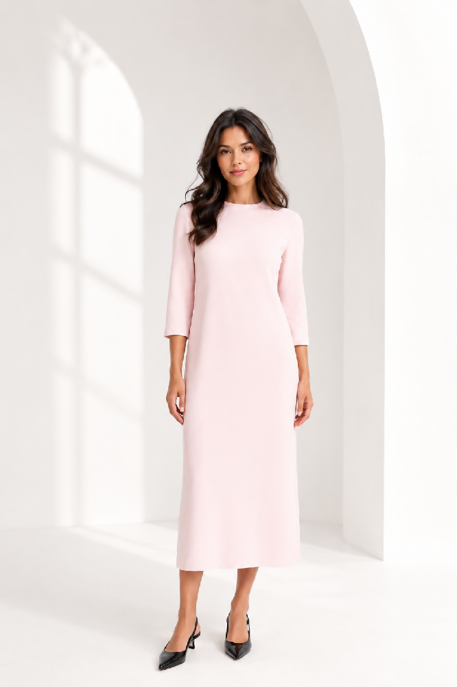 Feminies Damen Midi Kleid