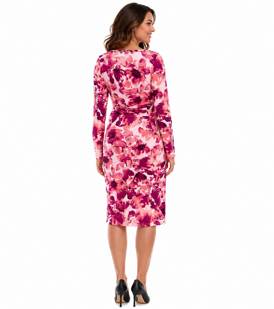 Enganliegendes Damen Midi-Kleid