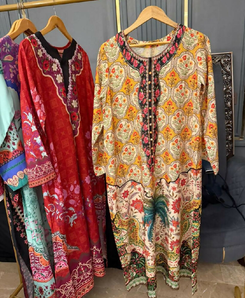 Swisssilk long kaftans
