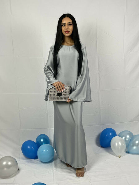 Blaues Abayakleid