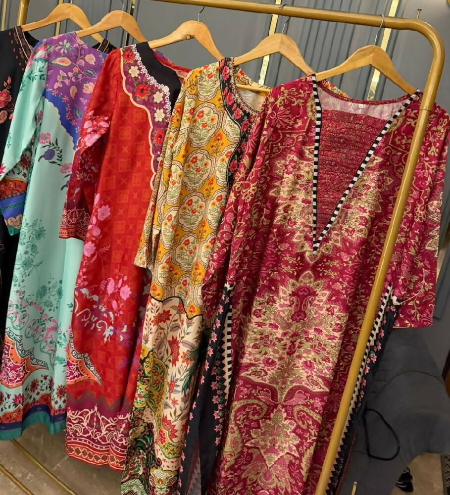 Swisssilk long kaftans