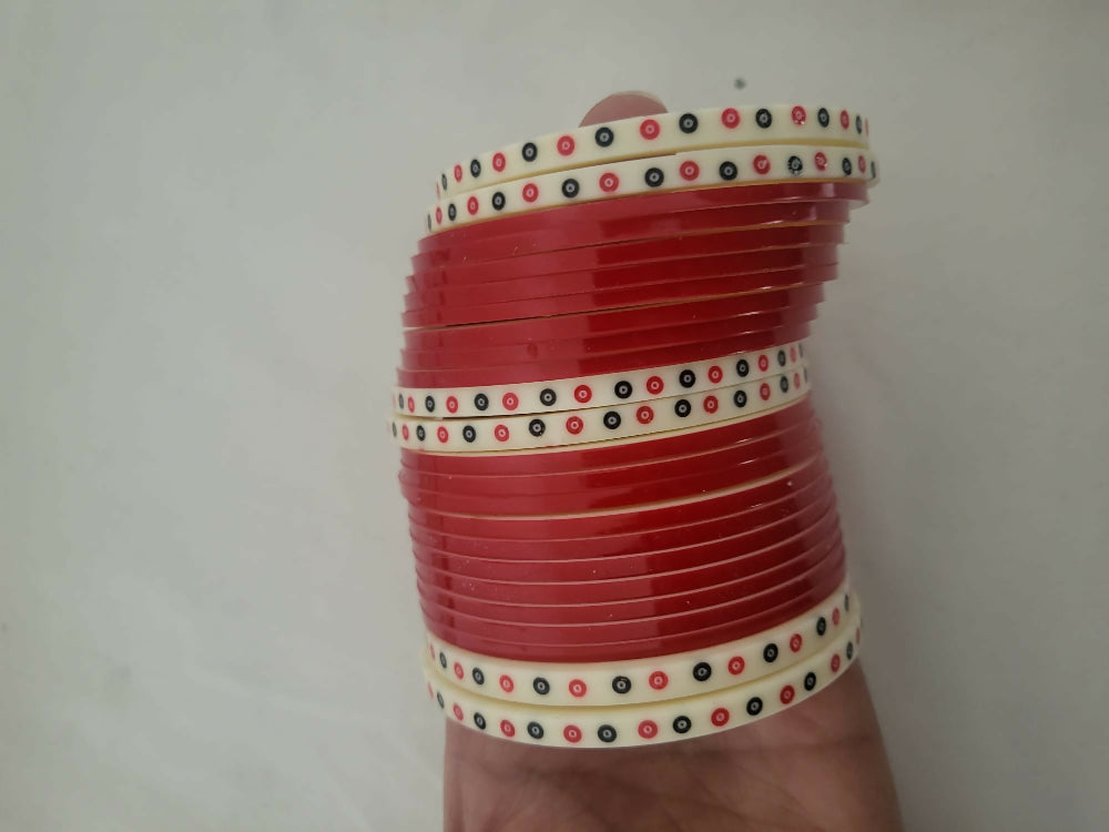 Indian Collectible Chuda-Set für Damen und Mädchen, 24 Stück