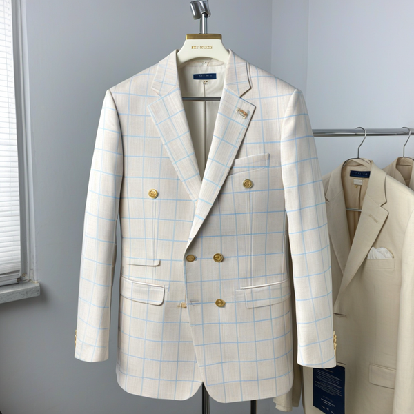 Männeranzug Sakko 2-Teiler in Beige