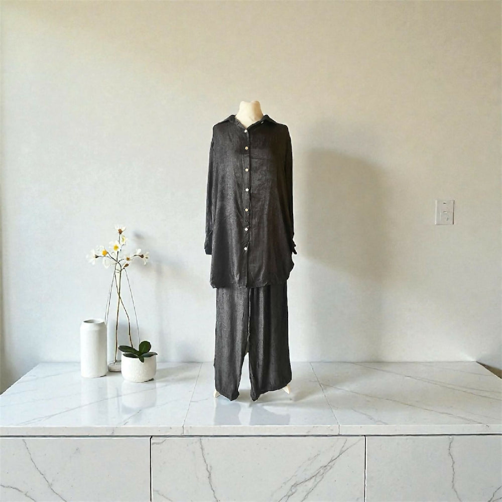 Zwei Teiler , Two Piece . Pyjama Shirt , Pajama, Shirt