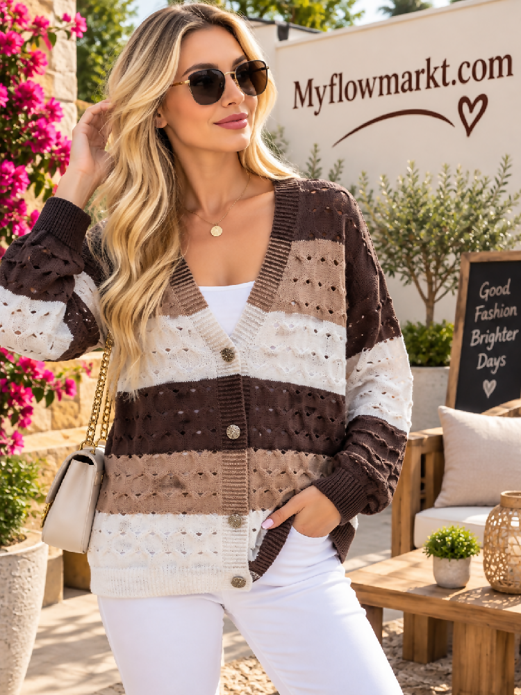 Damen Elegant Moderne Winter Herbst Jacke Pluver Sweater