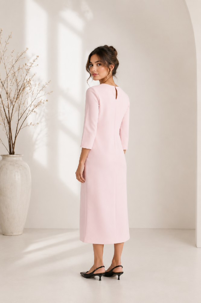 Feminies Damen Midi Kleid