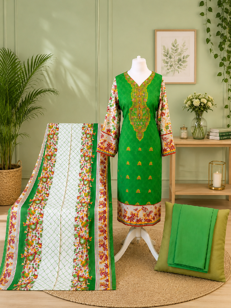 Lilan Shalwar Qameez Dopatta
