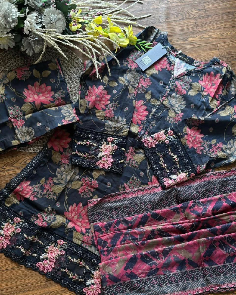 Pakistanische Dress Sadabahar Original