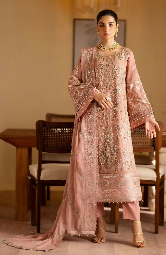 Pastel Pink Chiffon Suit